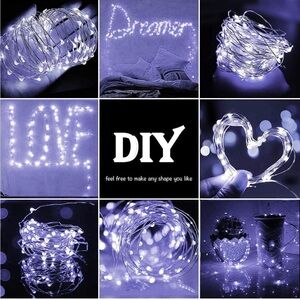 6 PACK COOL WHITE FAIRY LIGHTS - NEW OPEN BOX - 16’